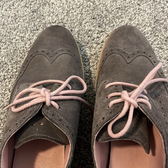 Cole Haan womens Gray Light Purple Suede Lunargrand Sneakers size 9B - Picture 9 of 9